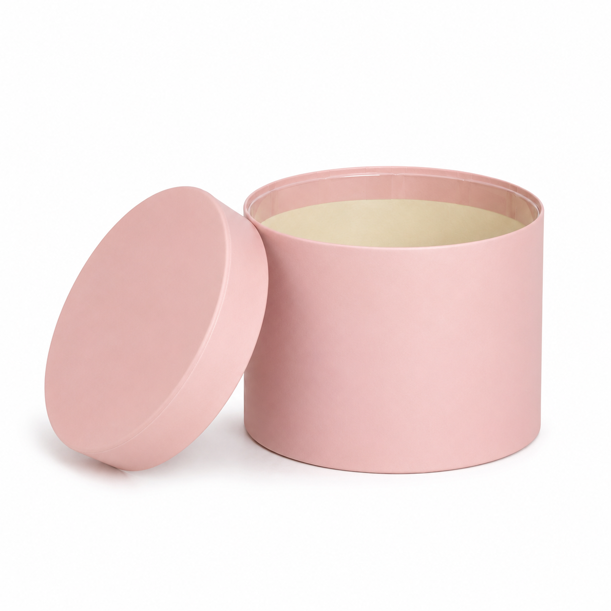 P Hoedendoos karton Ø14xH10cm pastel roze