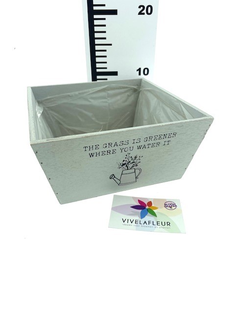 B Planter plantaholic grey H10x21x21cm