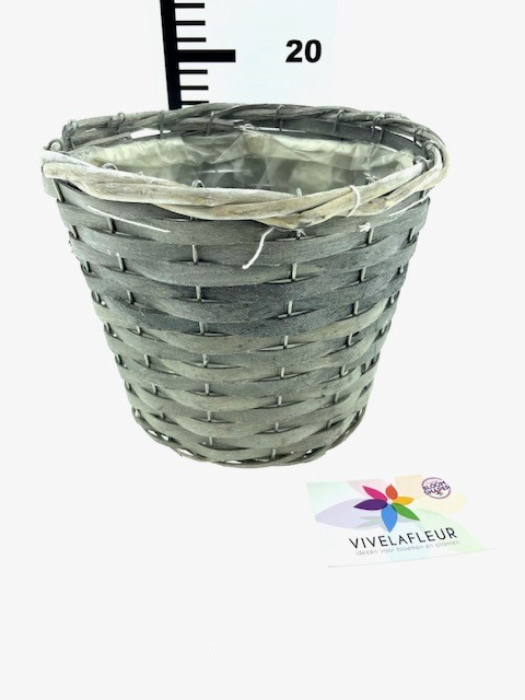B Basket Fado grey H20 / D17 cm