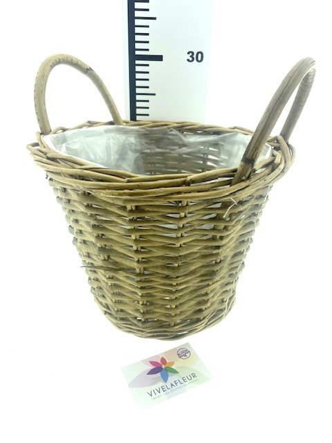 B Basket Bravas natural willow H23 / 31 / D29cm