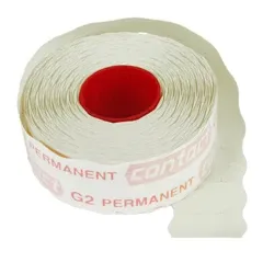 P Sticker 26x12mm g2 wit permanent