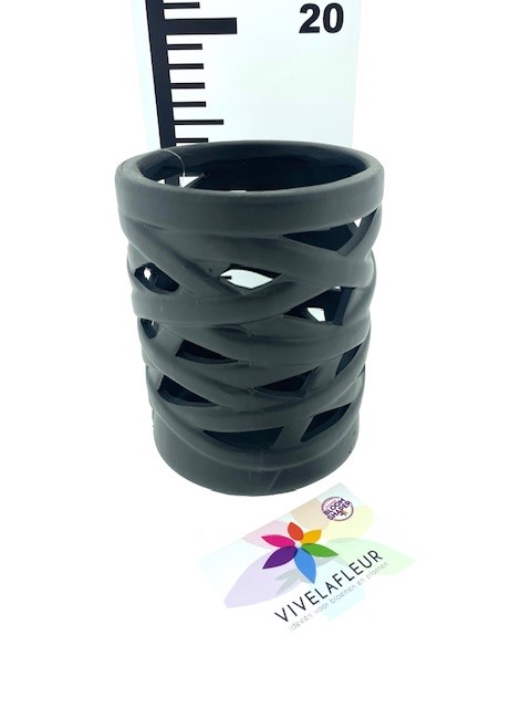 Pot Mummy Zwart L H15 / D12 cm