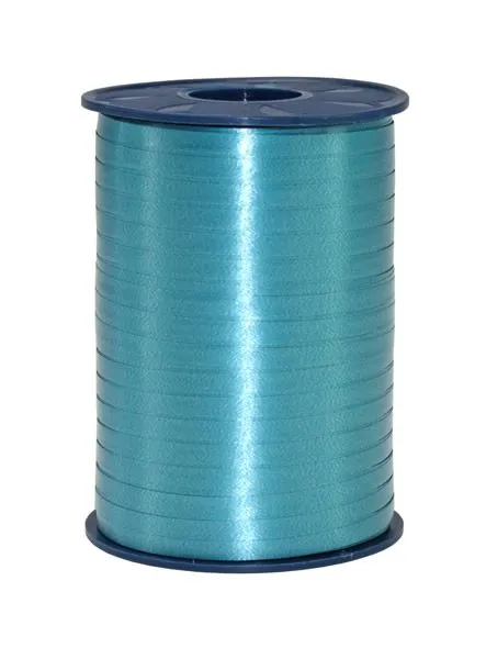 P Curly ribbon 5mmx500m Turquoise