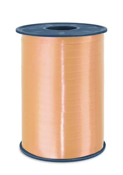 P Curly ribbon 5mmx500m Apricot