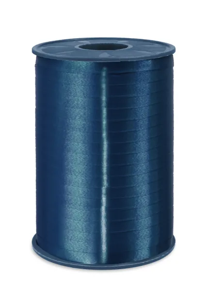 P Curly ribbon 5mmx500m Marine Blue