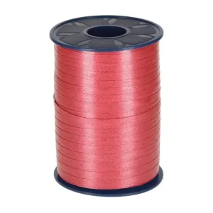 P Curly ribbon 5mmx500m Zinnoberrot