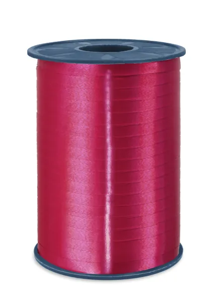 P Curly ribbon 5mmx500m Bordeaux