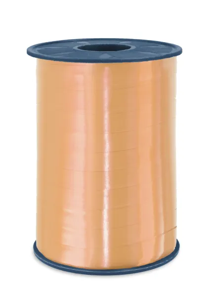 P curly Ribbon 10mmx250m Apricot