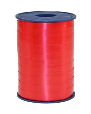 P curly Ribbon 10mmx250m Red