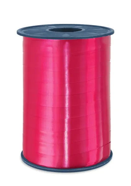 P curly Ribbon 10mmx250m Raspberry