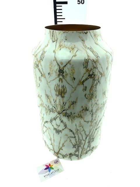 Iron Vase H45 / D24 cm (Wit)