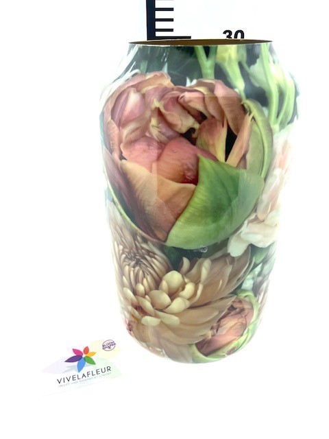 Iron Vase H30 / D18 cm (Zalm)