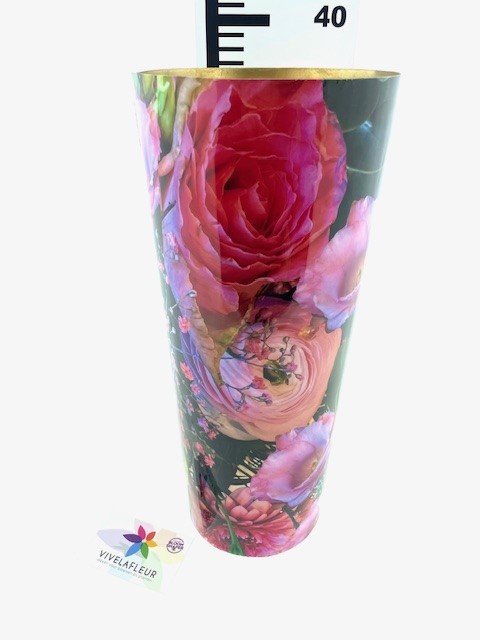 Iron Vase H37 / D16 cm