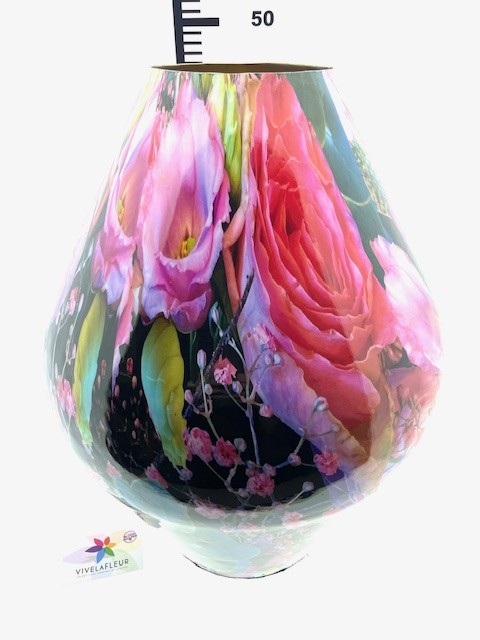Iron Vase H37 / D40 cm
