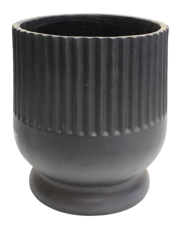 J Ceramic pot Mick black Ø39 H44