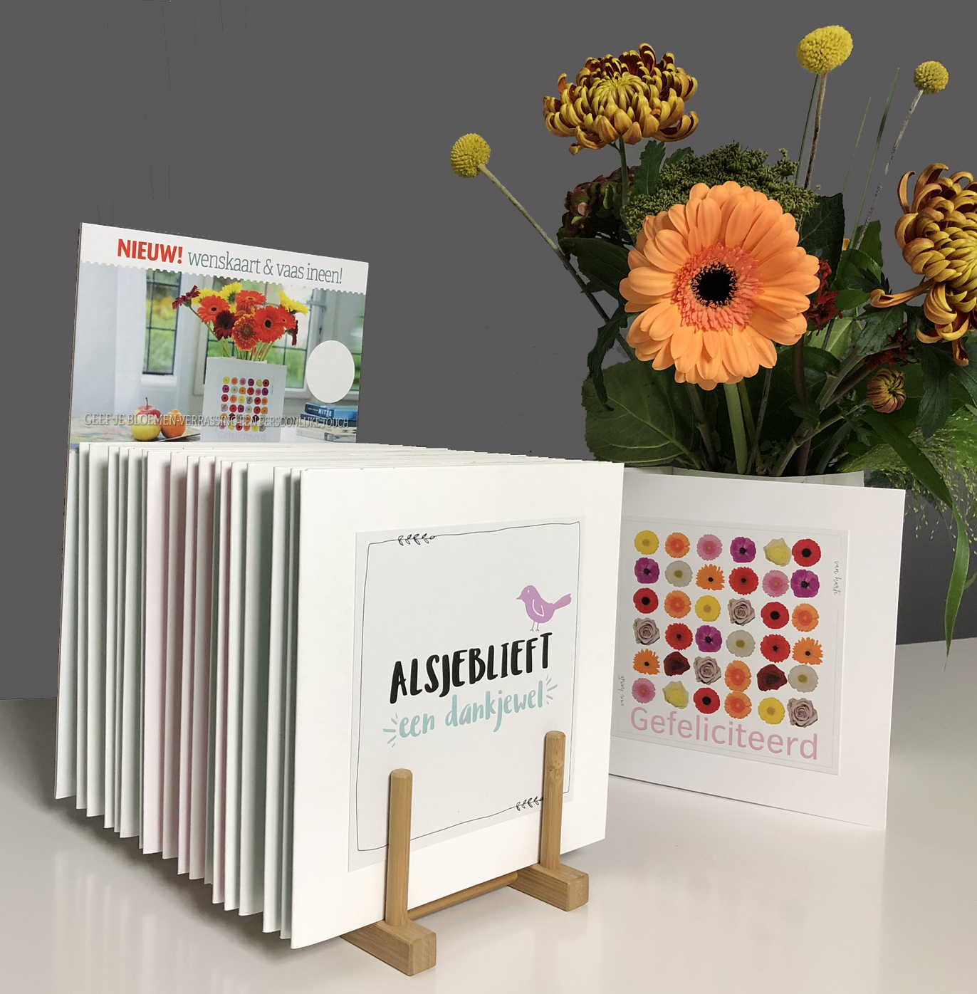 Display voor Wenskaart