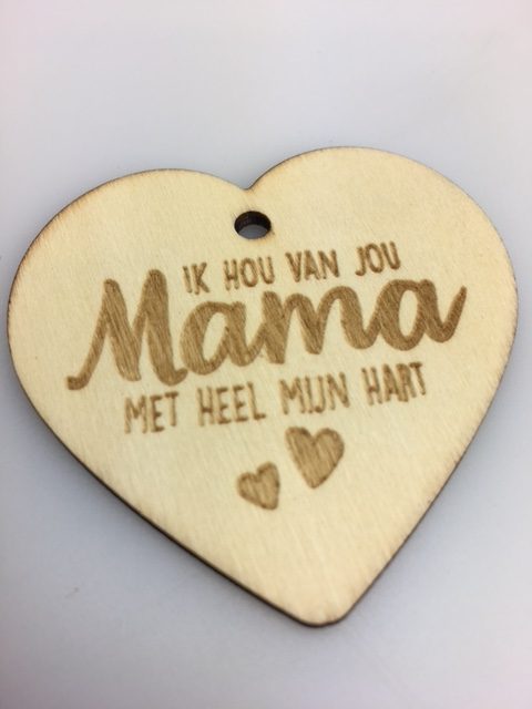 Houten Hartjes 