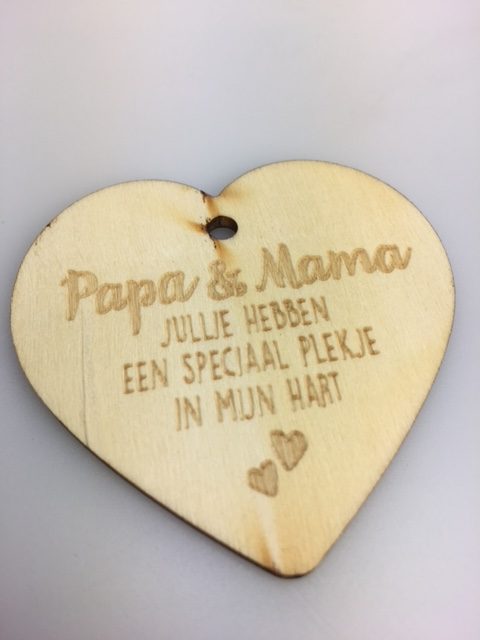 Houten Hartjes 