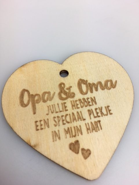 Houten Hartjes 