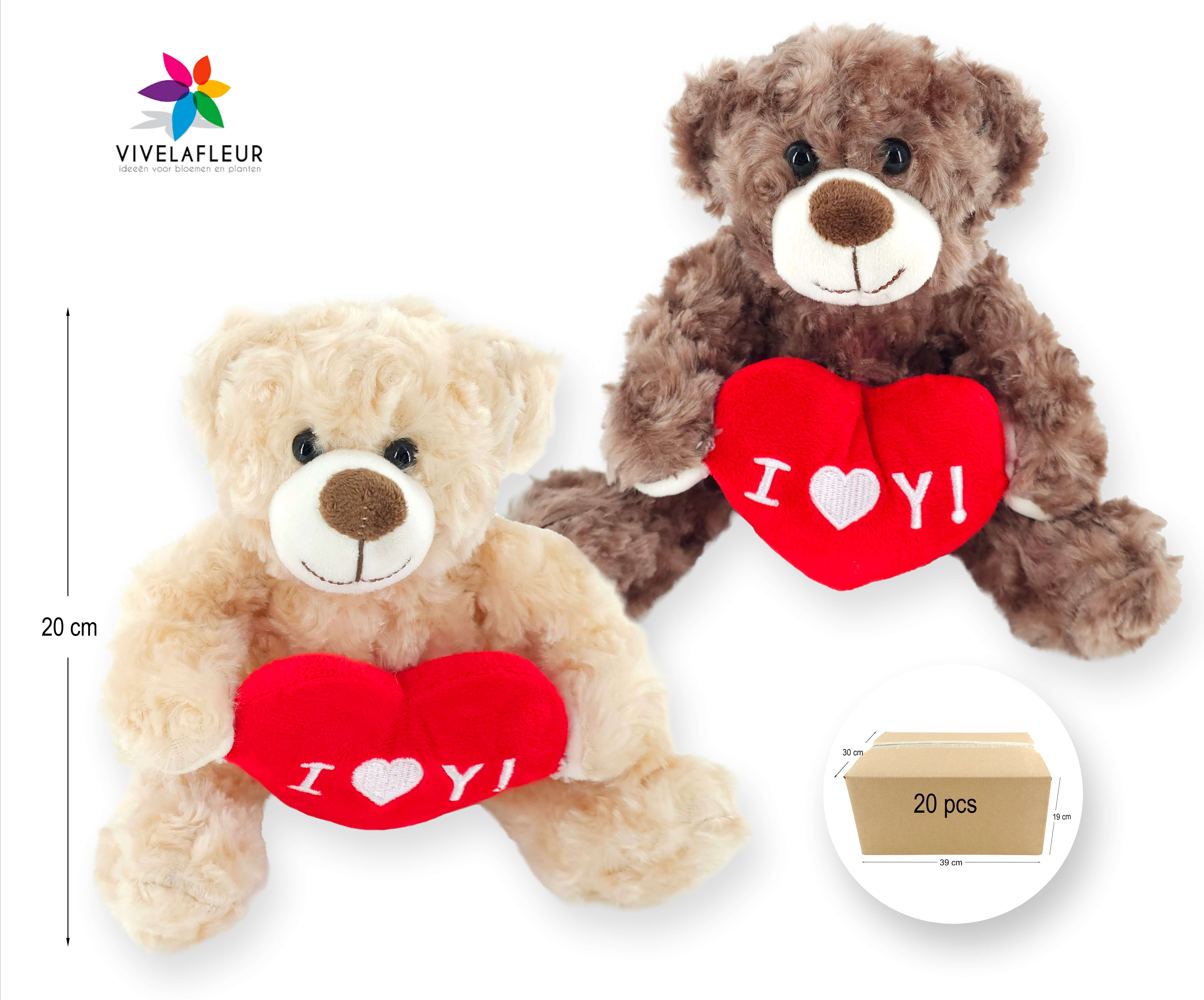 beer Twins hart (20cm)