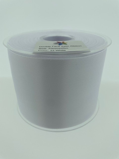 Dubbelzijdig Lint Wit