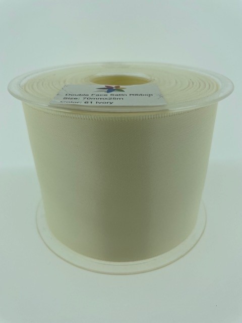 Dubbelzijdig Lint Ivory