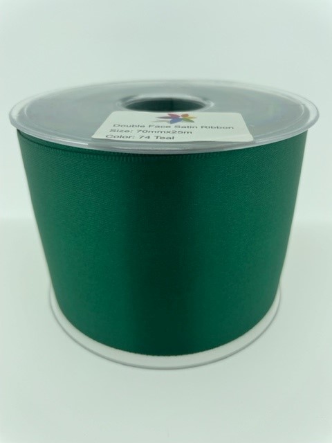 Dubbelzijdig Lint Teal Groen