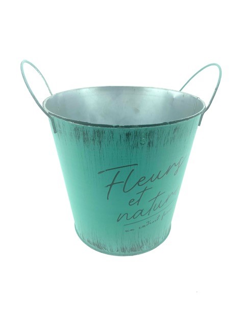 Zink emmer Vintage Turquoise