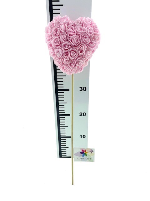 foam hart op stok 55cm Licht Roze