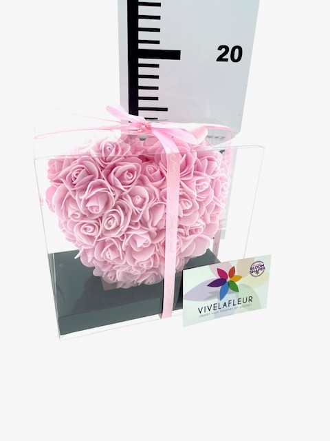 foam hartje aanb roze